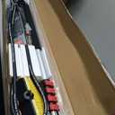RIDGE WASHER 24 FT Telescoping Pressure Washer Wand, Power Washer Extension Wand with Brush, Telescopic Gutter Cleaner with 3 Stainless Steel Curve Wands, Adjustable Support Belt, 7 Nozzles, 4000 PSI