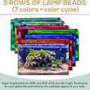 hygger 22W 24/7 Lighting Aquarium LED Light, Sunrise-Daylight-Moonlight Mode and DIY Mode, Adjustable Timer Adjustable Brightness Fish Tank Light with Extendable Bracket 7 Colors for Planted Tank