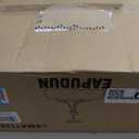 EAPUDUN Farmhouse Semi Flush Mount Ceiling Light Fixture, 3-Light Industrial Pendant Light in Oil Rubbed Bronze Finish with Clear Seeded Glass Shade, SMA1126-ORB