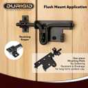 Slide Bolt Gate Latch, Heavy Duty Gate Latch for Outdoor Fence