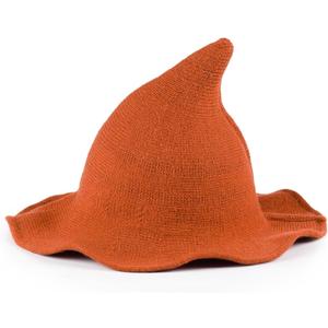 ZingSurp Halloween Witch Hat for Women,Adult Witch Hat for Halloween Party Cosplay Costume Accessory,Modern Wool Witches Cap