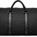 seyfocnia Convertible Carry on Garment Bag for Women, Garment Bags for Travel with Shoe Pouch 2 in 1 Hanging Suitcase Suit Bag for Women Travel Duffle Bag Garment Bag, Black