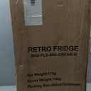 Zyerch Retro Mini Fridge, 3.2 Cu. Ft. Small Refrigerator with Freezer Retro Style with 7-Level Adjustable Thermostat, Compact Vintage 2-Door Fridge for Apartments, Dorm, Office, Cream