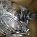 Shower Head with Handheld Spray Combo 2 in 1 Rainfall High Pressure with 59" Rotatable Stainless Steel Hose 9 Spray Modes Detachable Silver