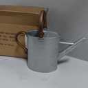 Megawodar 1 Gallon Metal Watering Can with Removable Spout, Nice Galvanized Steel Water Can with Embossed Design for Indoor and Outdoor Plants