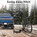 Swing Away Hitch Adapter for 2" Receiver, 180° Hitch Swing Arm