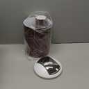 Papillon 6-Piece Bathroom Organization Set, Toothbrush Holder with Cup, Soap Dispenser & Dish, Toilet Brush, Trash Can, Tumbler Set (Coffee)