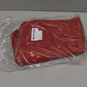 Cloth Placemats Set of 6, Cotton Linen Blend Machine Washable Durable Linen Table Mats, Heat Resistant Placemats Wrinkle Free Place Mats for Dining Table, Easy to Clean (Burgundy, 6)