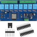 AC/DC Power Supply ESP32 Development Board Programmable Development Board Wireless WiFi 8 Way Channel 5V Relay Module ESP32-WROOM-32E for Arduino
