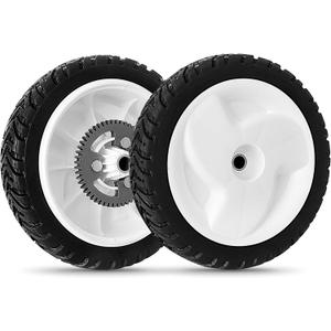 105-3036 Wheels for Toro 22" Recycler Lawn Mower - 8 Inch Rear Drive Wheel 52 Gear Teeth Compatible with Toro 20041 20066 20017 20068 20073 Recycler Self-Propelled Push Mower, 2 Pack