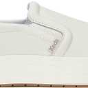 Keds Women's Park Slip On Fashion Sneaker, Snow White/Champagne Leather, 7.5
