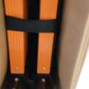 SINMEIRUN Telescoping Ladder, 12.5 FT, A Frame, 330 lbs Capacity; Orange
