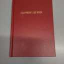 BookFactory Equipment Log Book - 168 Pages 5'' x 7'' Red Cover Section Sewn Hardbound (Made in USA) (Red Imitation Leather)