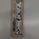 V-MORO Resin Bands Compatible with Apple Watch Series 11/10/9/8/7 Band 45mm 46mm Starlight Buckle Lightweight Fashion Strap Bracelet for iWatch Series SE/6/5/4/3/2/1(Black/White,42/44/45/46/49mm)