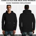 Hoodies for Men Women Sweatshirts Couple Hoodie Black (Black, L)