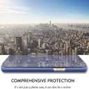 Galaxy A36 Cases Compatible with Samsung A36 Flip Cell Phone Case Clear View Mirror Flip Cover PU Leather with Kickstand Protective Cover for Samsung Galaxy A36 (Blue)