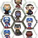 YODAR 9 PCS Riser Display Shelf for Funko POP Figures Collectibles, Floating Shelves Display Ledge for Organizer and Decoration, Display Stands Showcase, Glowing At Night