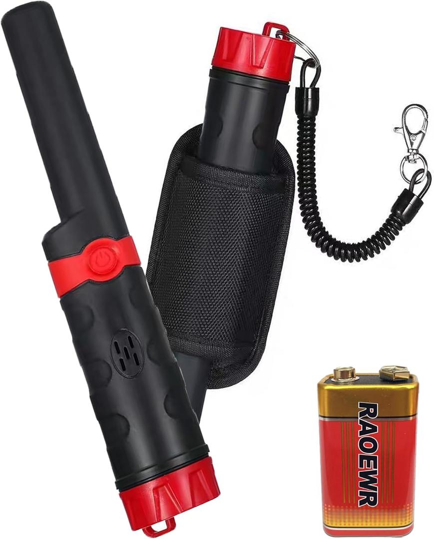 Metal Detector Waterproof Pinpointer 360 IP68 Metal Detector Wand for Adults & Kids Handheld Metal Detector Gold Tester Pen Search Treasure