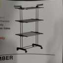 Upgraded 4-Tier Clothes Drying Rack, Drying Rack Clothing with Wheels
Large Foldable Laundry Drying Rack, Clothes Rack with Side Hooks for Indoor Outdoor Air Drying, 19.68"D x 29.9"W x 67.7"H