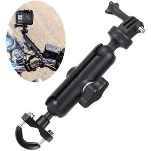 360 Rotating Sports Camera Bracket,Motorcycle Mount for Go Pro Hero10/9/8/max/7/6/5/4 Action Camera Moto Bike Handlebar Mount,U-Shaped Handlebar Bracket (U- Handlebars)
