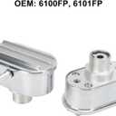 Raguso 6100FP Aluminum Antirust Polished Oval Shape Valve Cover Breather PCV Finned Valve Cover Breather Aluminum Valve for Replacement
