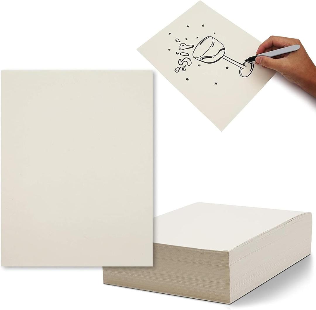 Bright Creations Newsprint Drawing Paper - 500 White Paper Sheets for Doodles, Sketching, Packing & Moving - Uncoated Newspaper Print - 8.5 x 11
