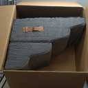 Dog Stairs for Small Dogs, 4-Step Dog Ramp for Bed 19.7" H, Dogs Steps for Bed, Couch, Pet Stairs with Non-Slip Bottom Design, Cat Scratching, High Density Foam Portable Pet Steps, Indoor, Grey