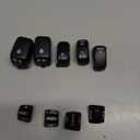 PSLER Hand Control Housing Cap Cover - 10 PCS Switch Cover Kit with Button Caps Fits for Touring Electra Glide, Road Glide, King Street Glide Ultra 1996-2013, Black