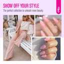 2 x CHUCHU Gel Nail Polish for Manicure: Pink and Purple Jelly Colors UV Nail Polish - 8ml Duo Gel Polish for Women Beginners Nail Enthusiasts - Summer Spring Home Nail Art Design Salon Gift Winter