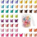 50 Packs Assorted Color Butterfly Hair Clips, Beautiful Mini Butterfly Hair Clips Hair Accessories for Women and Girls (Gradient Colors)