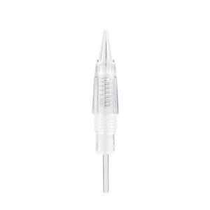 10PCS 1RL Permanent Makeup Clear Tattoo Needle Cartridges for Eyebrow Tattoo Machine (1R)