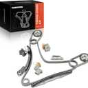 A-Premium 12PCS Engine Timing Chain Kit W/Tensioner & More [fits DOHC, 6Cyl 4.0L] Compatible with Nissan Frontier 05-15, NV1500 NV2500 NV3500 12-15, Pathfinder Xterra 05-12 & Suzuki Equator 2009-2012