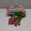 Artificial Fake Flowers Plant for Outdoors, 12 Bundles Faux Morning Glory UV Resistant Look Real Silk Flowers for Outside Planter Front Door Porch Patio Yard Spring Summer Decoration, Fuchsia