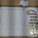 Modern Crystal Wall Sconces, Wall Light for Living Room,Vintage Hand-Polished Vanity Light Beside/Over Mirror, Luxury Light Fixtures for Indoor,4" L x 15" W x 6" H