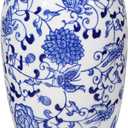 Blue and White Vase, Blue Ceramic Vase for Home Decor 8.9" Chinoiserie Vase for Flowers Blue and White Porcelain Flower Vase for Living Room, Bathroom, Dinner Table Centerpieces