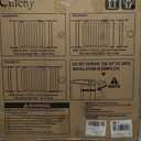 Baby Gate No Drilling, 29"-40" Auto Close Dog Gate Indoor for Doorways & Stairs, Pressure Mounted Adjustable Pet Gate, Easy Walk Through Child Gate for Children & Pets Stroller Friendly, White
