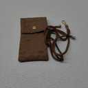 Soft Glasses Case Double Eyeglasses Case for Women with Adjustable Shoulder Strap and Key Chain Cell Phone Purse