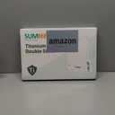 Titanium Cutting Board Double Sided Food Grade, Pure Titanium/PP for Kitchen, Cutting Board Easy to Clean[15.5*10.5+12*8.5] (Silver)