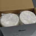 Irenare 200 Count Small Paper Plates 4 Inch Disposable Round Paper Plates Bulk Heavy Duty Mini White Tableware for Dinner Cake Appetizer Valentine's Day Winter Holiday Christmas Party Supplies