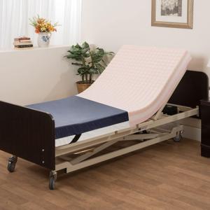 Medacure Pressure Redistribution Foam Hospital Bed Mattress - 3 Layered Visco Elastic Memory Foam - 76" x 36" x 6" - Hospital Grade Nylon Cover Included