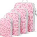 Lemoobolsa 
4-Piece Packing Cube Set - Lightweight Luggage Organizers for Travel, Vacation and Suitcases - Durable Accessories with Compression