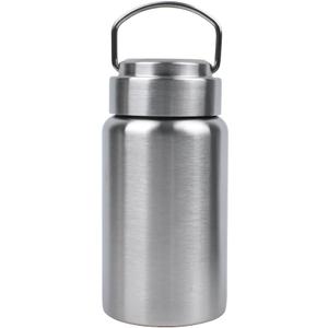 CDJ 16 OZ Uninsulated Single Wall Stainless Steel Water Bottle, Reusable Metal Water Bottle for Sports, Leakproof and Durable, Perfect for Hiking, Gym, Picnics, and Outdoor Activities (15 Ounces)