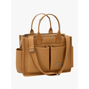 Tote Bag for Women With Compartments,Large Canvas Tote Women's Purse Crossbody Bags Work Laptop Book Bag Satchels Handbags