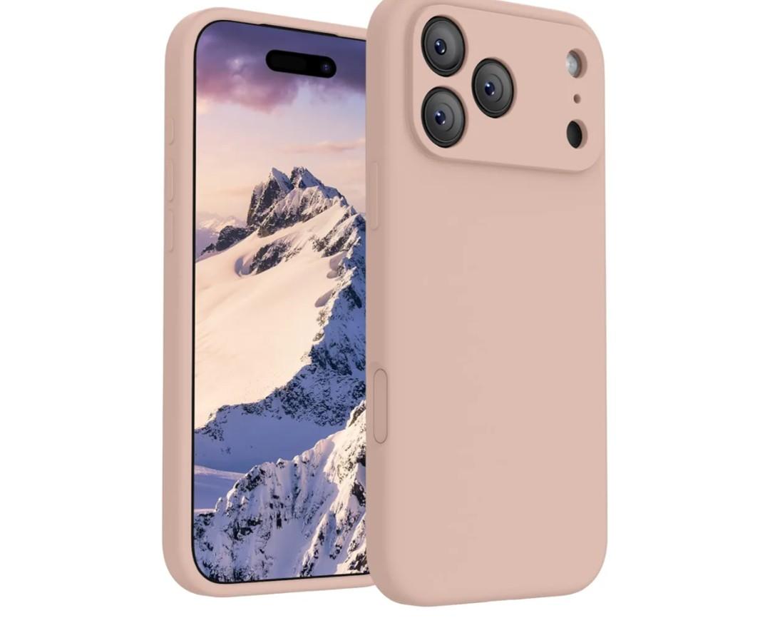 FireNova Magnetic for iPhone 17 Pro Case, Compatible with MagSafe, [Integrated Silicone Camera Control Button] [Camera Protection] Anti-Scratch Microfiber Lining Phone Case, 6.3", Pink sand