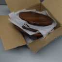 AIDEA Acacia Wood Dinner Plates, 8 Inch Round Wood Plates Set of 4, Easy Cleaning & Lightweight for Dishes Snack, Dessert, Unbreakable Classic Charger Plates - for Christmas Gift