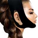 Silicone Chin Strap,V Line Lifting Mask Double Chin Strap,V Shaped Face Mask Jaw Strap,Jaw Exerciser,Black