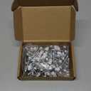 #10 x 1-1/2" Zinc Plated Steel Self Drilling Roofing Screws, Hex Head Self Tapping Screws with EPDM Washer, White Head, 100 PCS