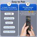 Voice Remote Control for Vizio-Smart-TV-Remote-Replacement XRT260 for Vizio D/P/M/V-Series Smart TVs