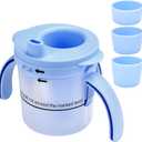 Dysphagia Cups for Adults 5cc 10cc 15cc, Limited Slow Flow Dysphagia Regulating Drinking Cup for Elderly People with Swallowing Disorders, Prevent Choking and Aspiration