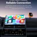 2026 Aimoon Mini Wireless CarPlay Adapter Upgrade Wired to Wireless for CarPlay & Android Auto Plug and Play Fast Auto-Reconnect Stable Control Zero Delay Car Play for iPhone iOS 10+ Android 11+